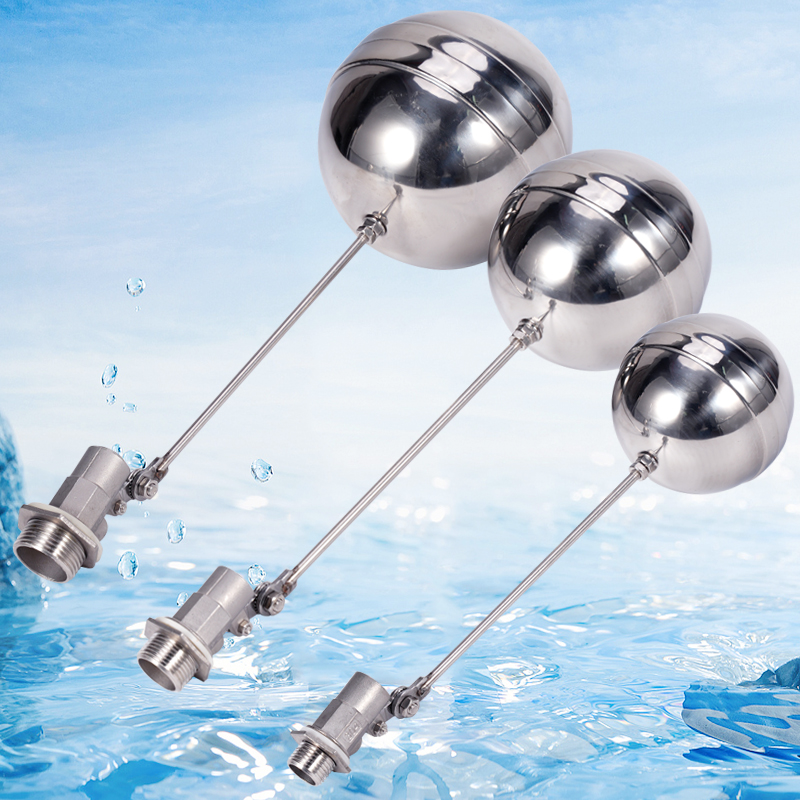 Float Ball Valve - DN15/20/25 調整可能なフロートボールバルブステンレス鋼水位制御牛羊飲料水設備ツール 1/2“3/4”1“