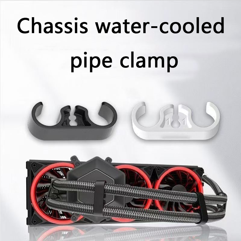 Plastic Pipe Clip - 水冷式列状バックルラジエーターのケーブルコームクリップ、水冷式パイプバックル、シャーシ装飾および整理用ケーブルハーネス