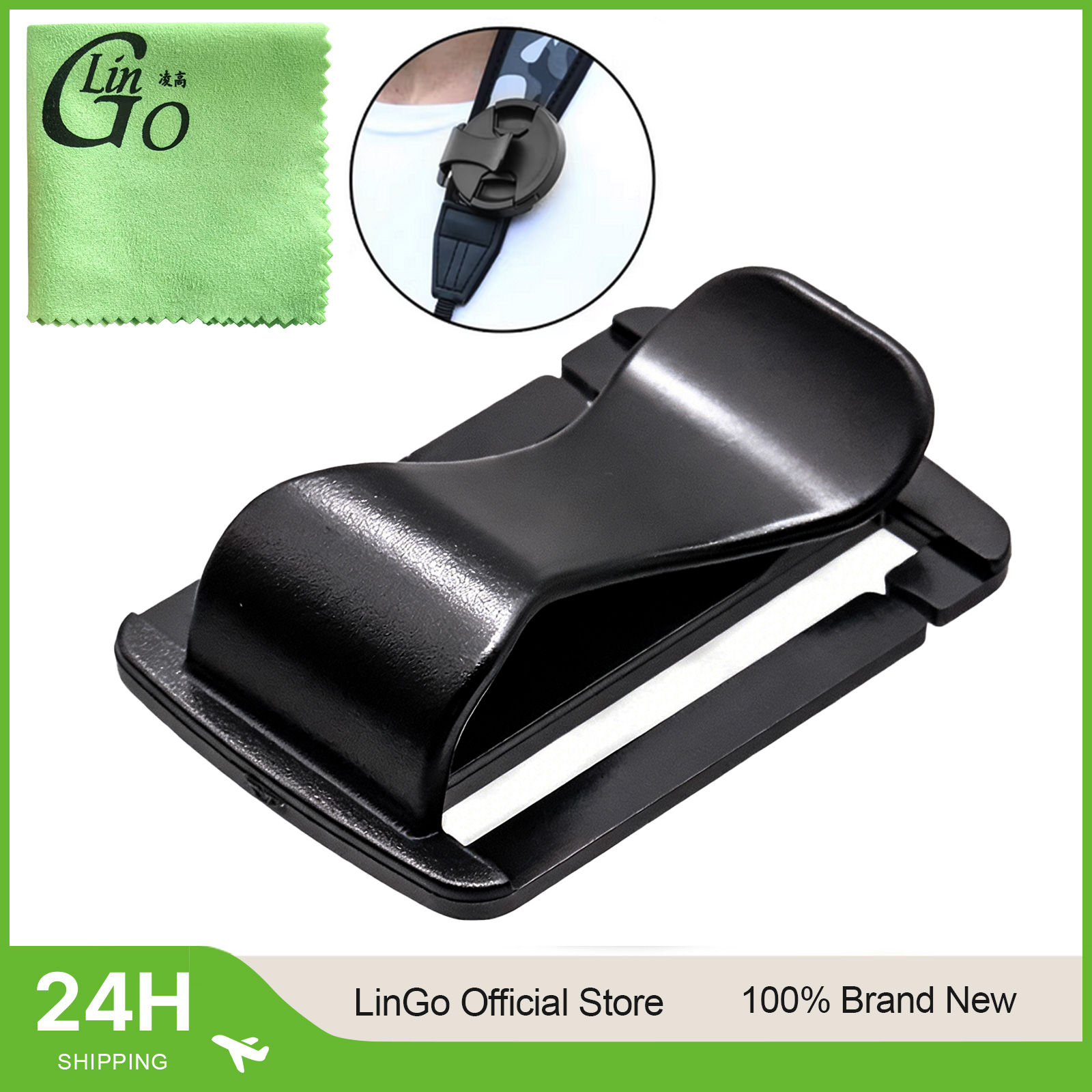 Plastic Pipe Clip - Lin Go プラスチック製胸骨ストラップバックル、滑り止めチューブパイプクリップホルダー、ウェビングコネクターユニバーサルカメラカバー紛失防止クリップ