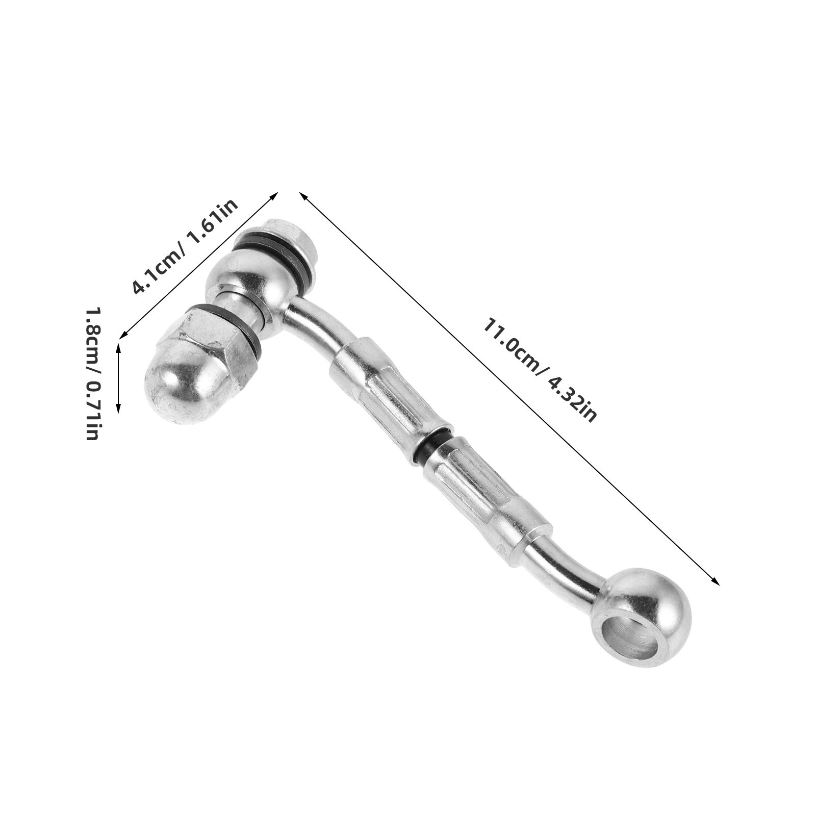メトリックオイルチューブフィッティングアダプター 8mm 1 - Compression Fitting Brass のレビューと価格
