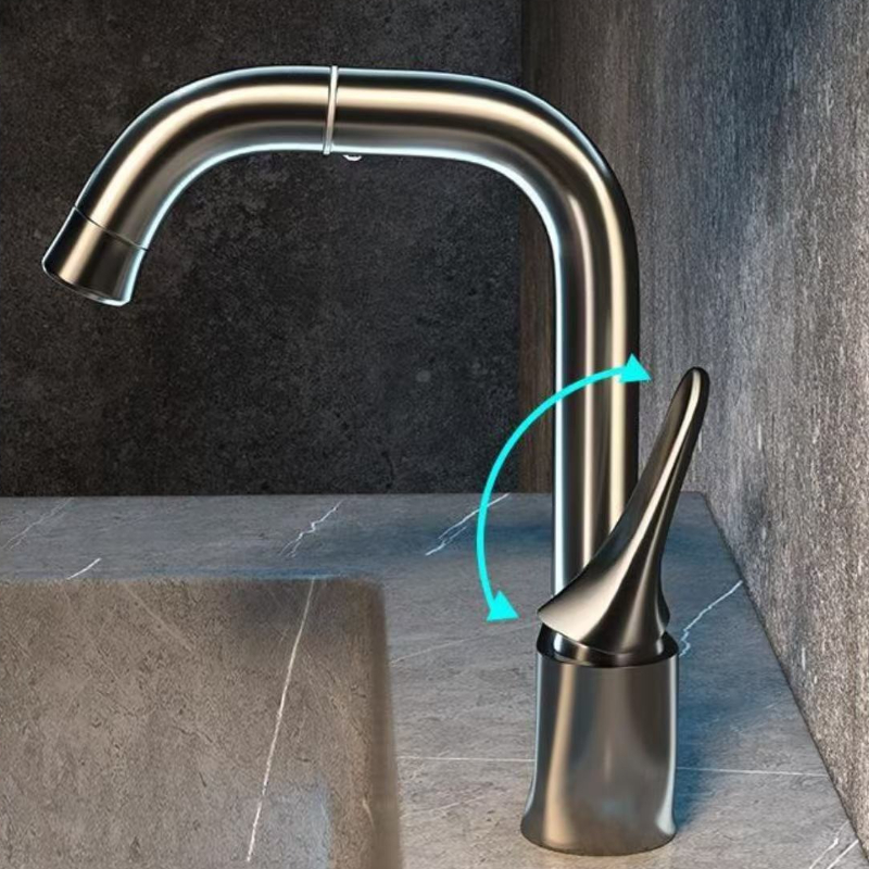 多機能真鍮製洗面台蛇口ワイヤードローイングメッキ360 °  - Basin Mixer Cartridge のレビューと価格