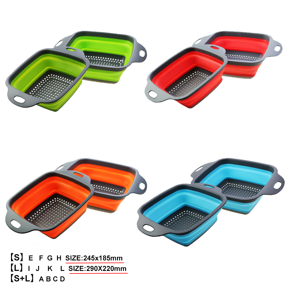 果物と野菜用の2in 1折りたたみ式シリコン排水、洗濯バスケ - Silicone Tap Washer のレビューと価格