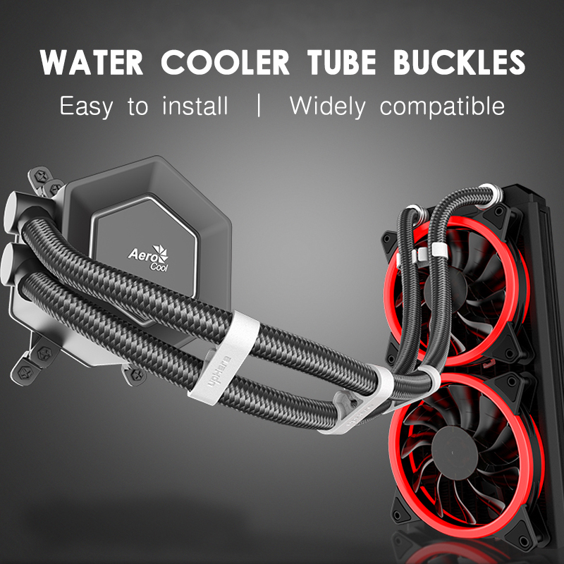 Jumpeak ユニバーサルコンピュータ水クーラーチューブパ - Plastic Pipe Clip のレビューと価格